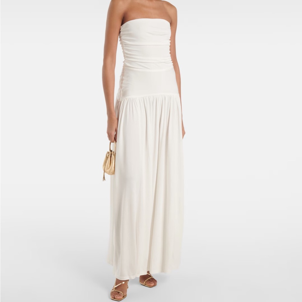 STAUD Mariana jersey corset dress